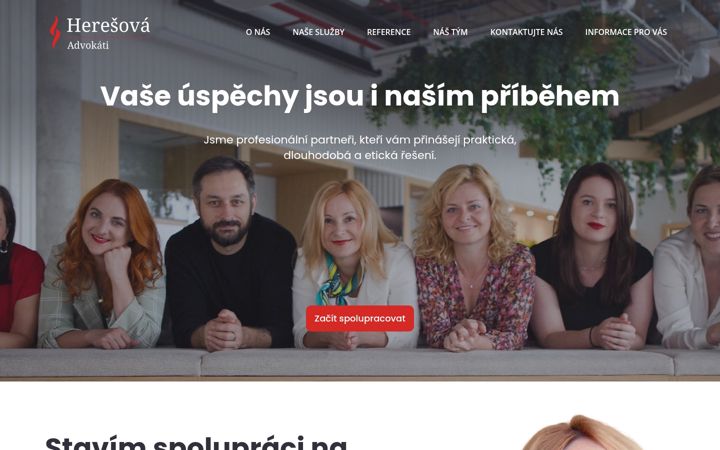 Screenshot of heresova.cz
