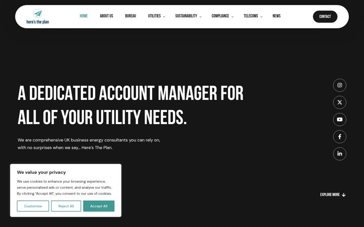 Screenshot of herestheplan.co.uk