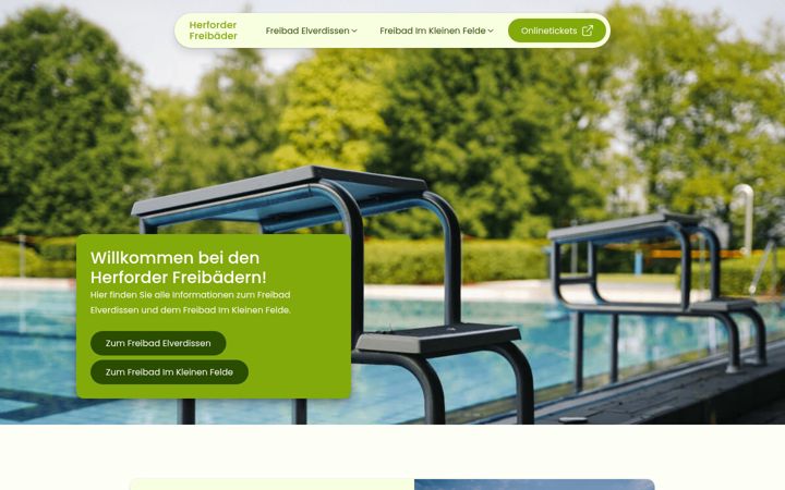 Screenshot of herforder-freibaeder.de