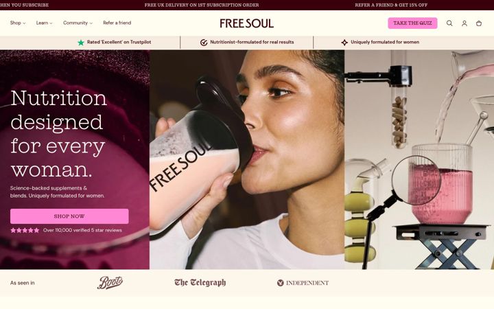 Screenshot of herfreesoul.com