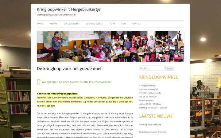 Screenshot of hergebruikertje.nl