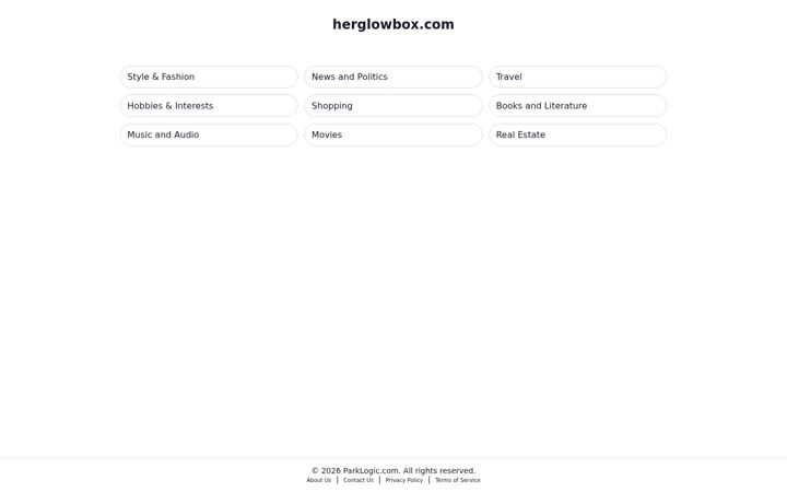 Screenshot of herglowbox.com