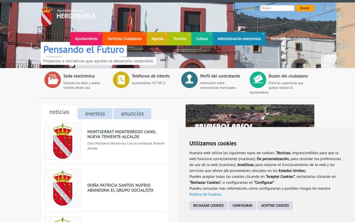 Screenshot of herguijuela.es
