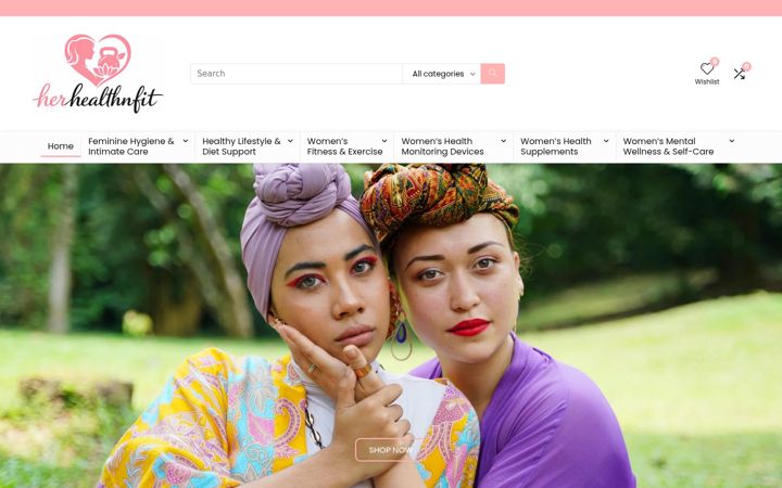 Screenshot of herhealthnfit.co