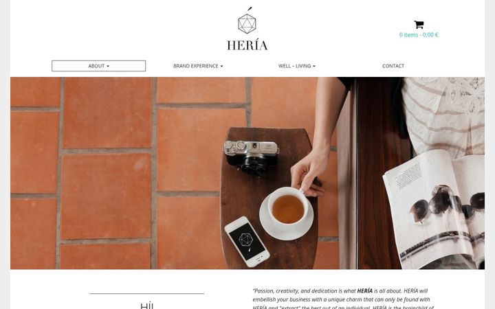 Screenshot of heria.eu