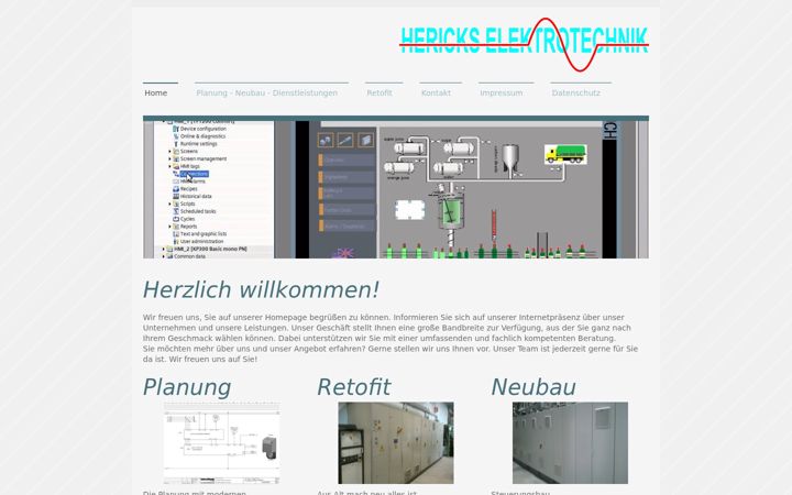 Screenshot ta' hericks-elektrotechnik.de