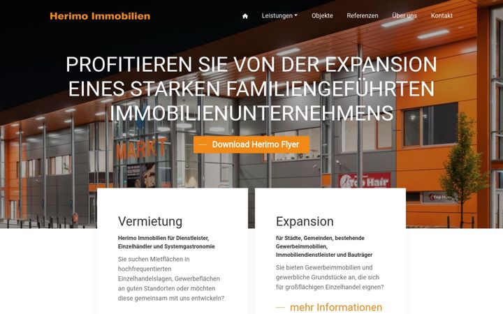 Screenshot of herimo-immobilien.de