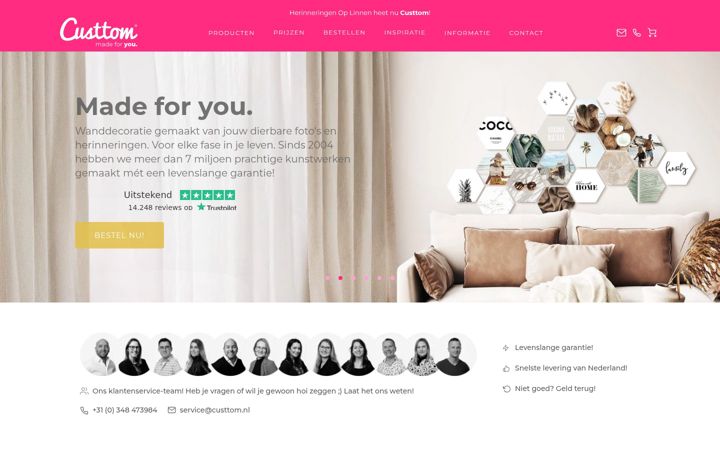 Screenshot of herinneringenoplinnen.nl
