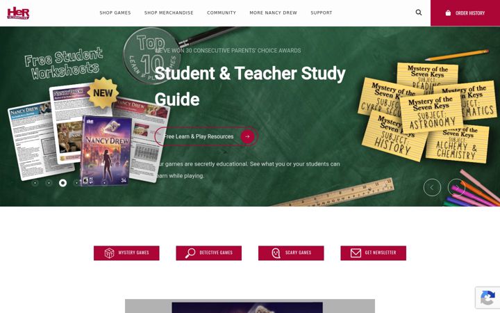 Screenshot of herinteractive.com