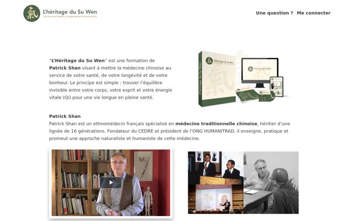 Screenshot of heritage-su-wen.com