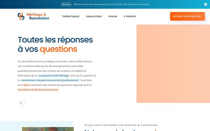 Screenshot of heritage-succession.com
