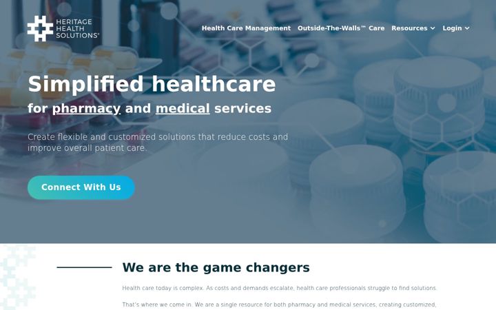 Screenshot of heritagehealthsolutions.com