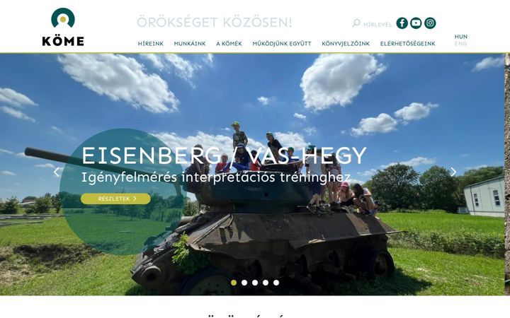 Screenshot of heritagemanager.hu
