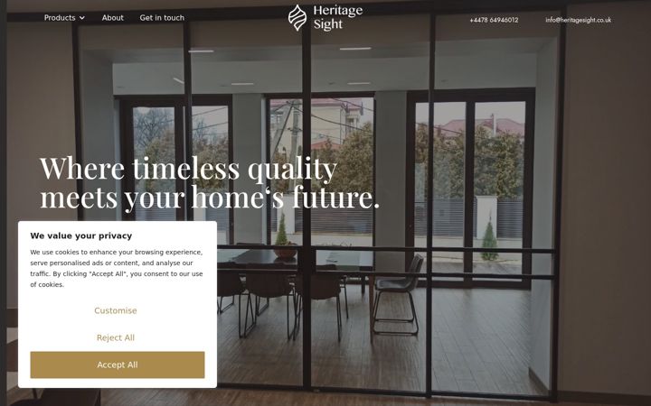 Screenshot of heritagesight.co.uk