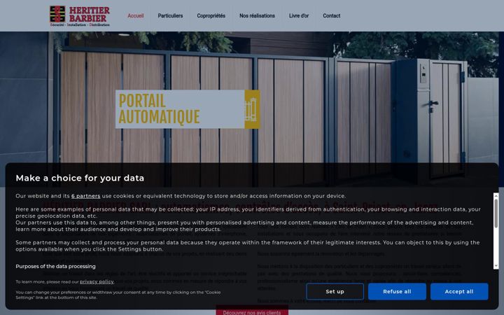 Screenshot of heritier-barbier.fr
