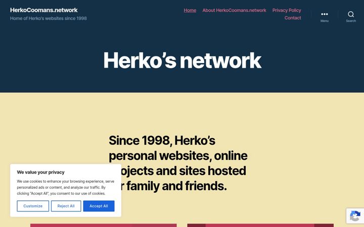 Screenshot of herkocoomans.net
