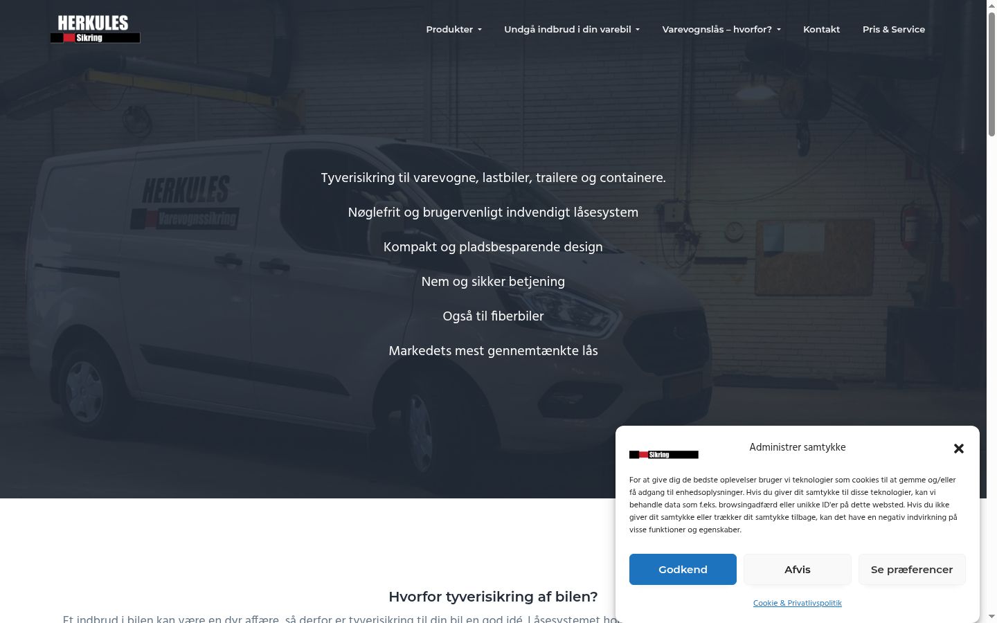 Screenshot van de toestemmingsbanner zoals getoond vóór enige interactie