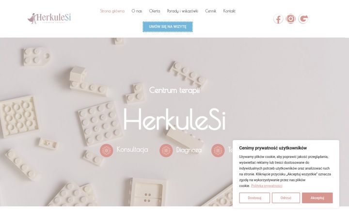 Screenshot of herkulesicentrumterapii.pl