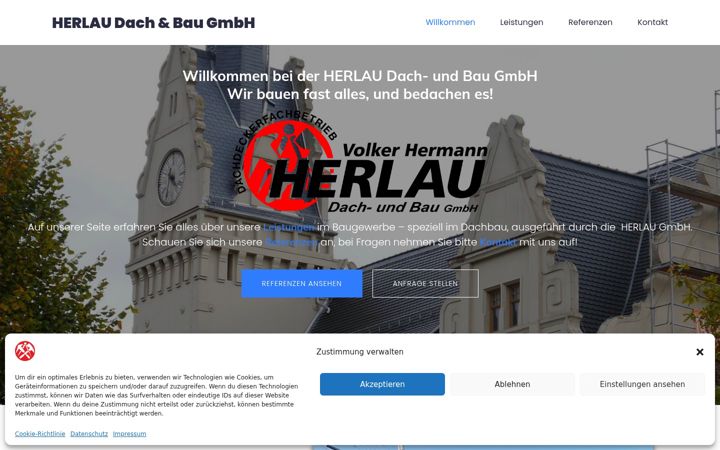 Screenshot of herlau-gmbh.de