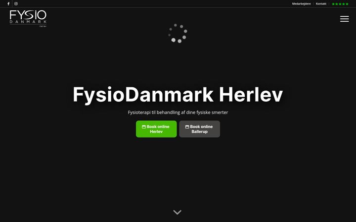 Screenshot of herlev-fysioterapi.dk