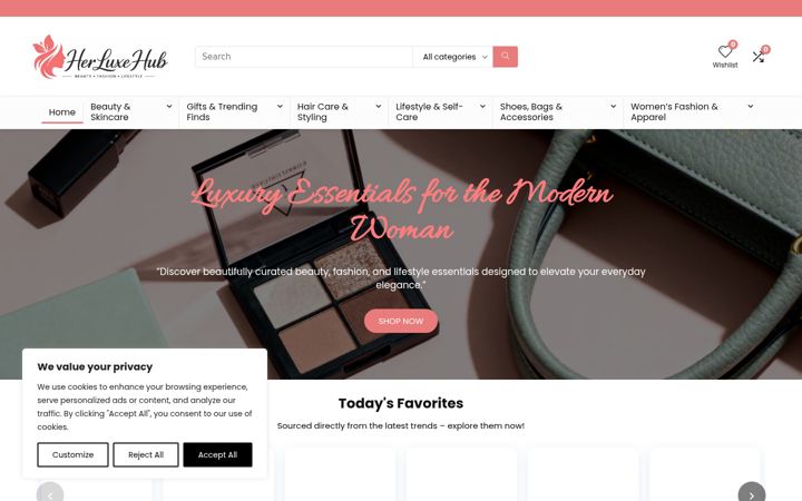Screenshot of herluxehub.com