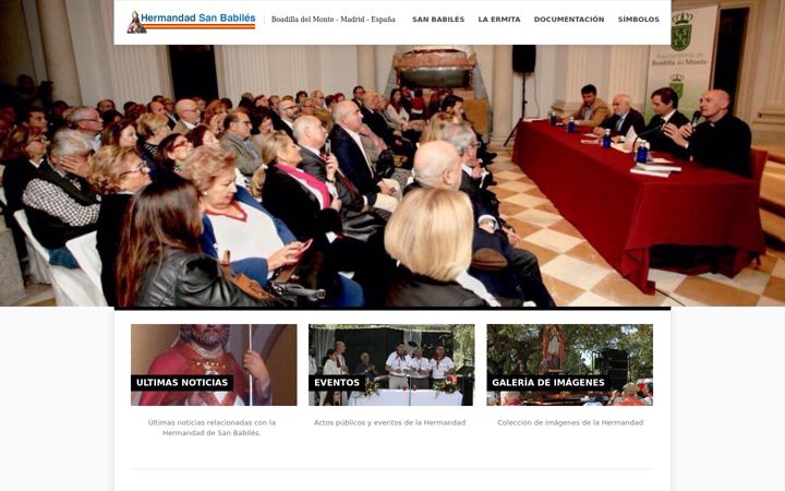 Screenshot of hermandaddesanbabiles.com