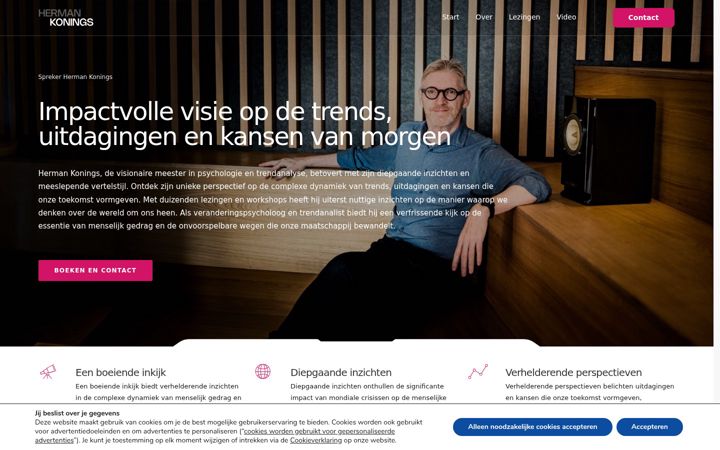 Screenshot of hermankonings.nl
