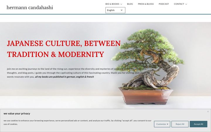 Screenshot of hermann-candahashi.com