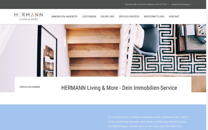Screenshot of hermann-living.de