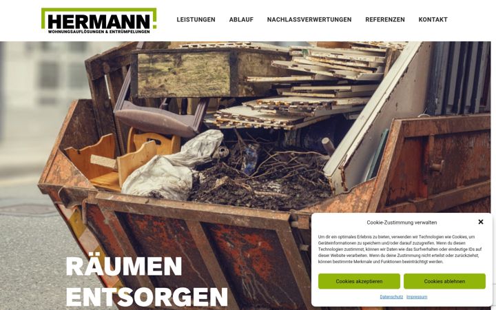 Screenshot of hermann-naila.de