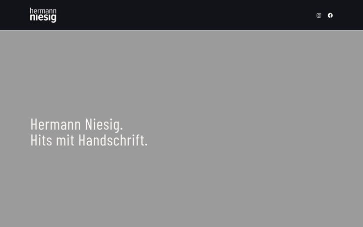 Screenshot of hermannniesig.com