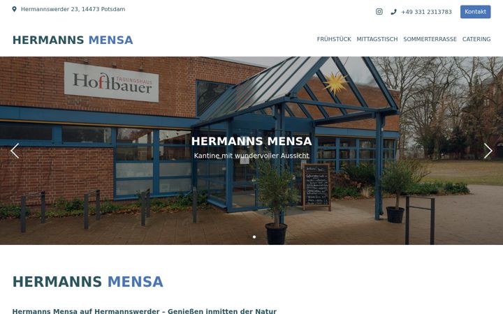 Screenshot of hermanns-mensa.de