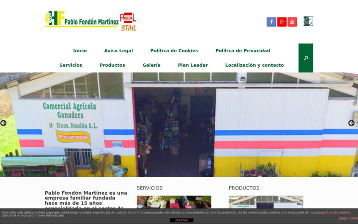 Screenshot of hermanosfondon.es