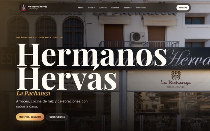 Screenshot of hermanoshervas.es