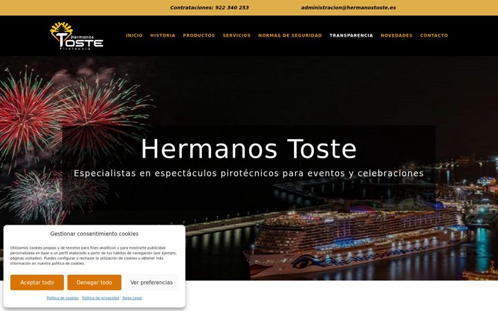 Screenshot of hermanostoste.com