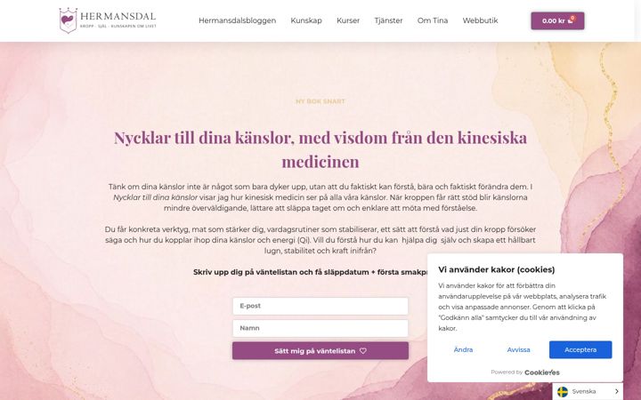 Screenshot of hermansdal.com