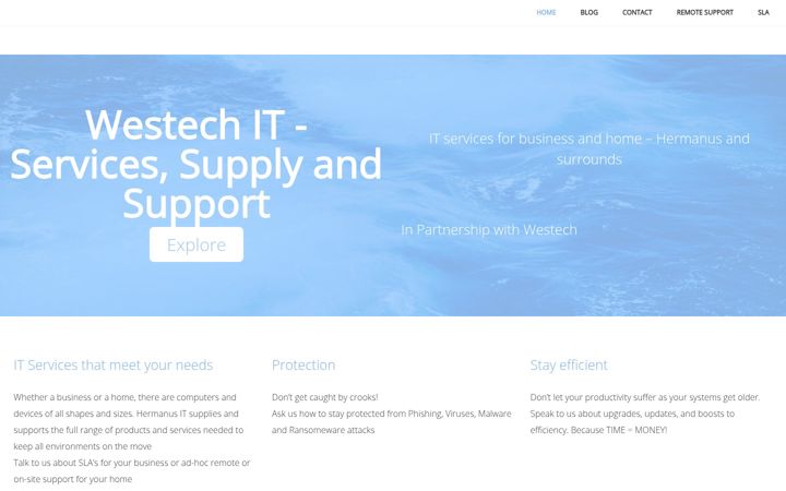 Screenshot of hermanusit.co.za