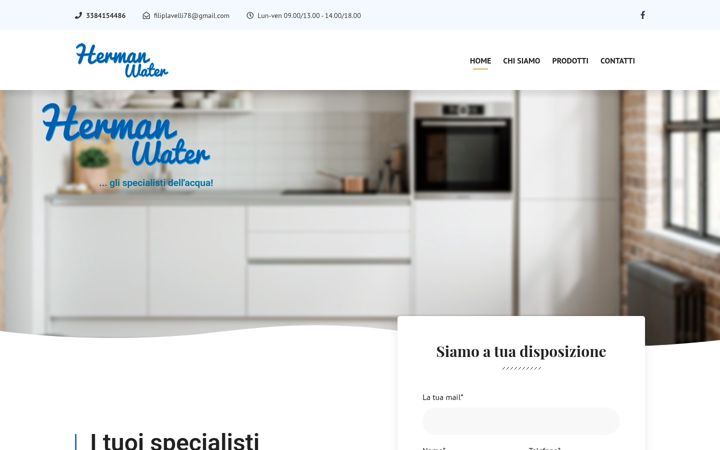 Screenshot of hermanwater.it