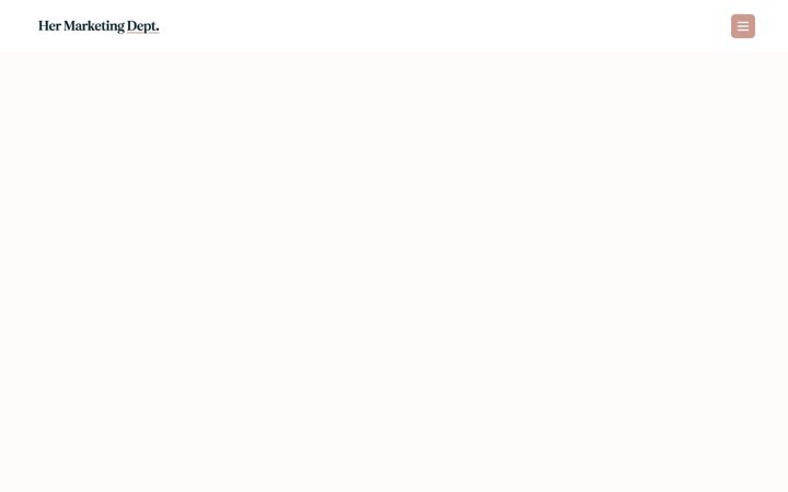 Screenshot of hermarketingdept.com