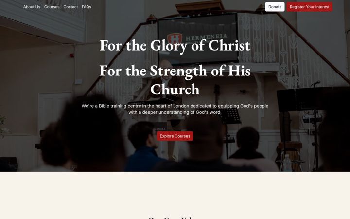 Screenshot of hermeneia.org