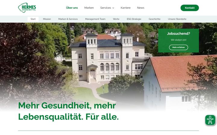 Screenshot of hermes-arzneimittel.com