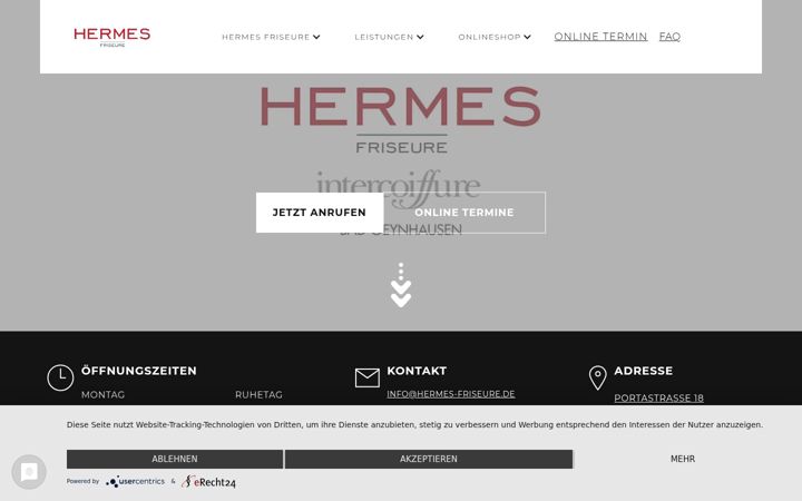 Screenshot of hermes-friseure.de