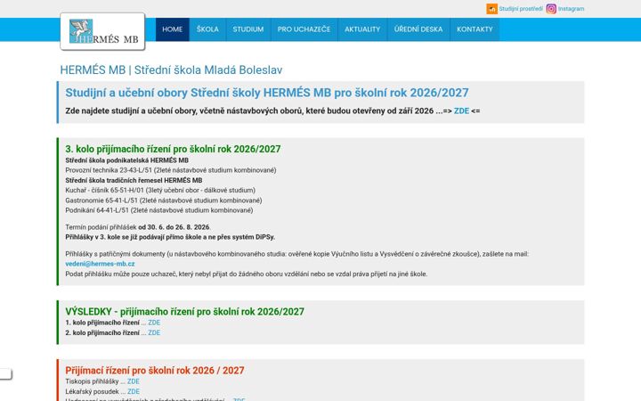 Screenshot of hermes-mb.cz