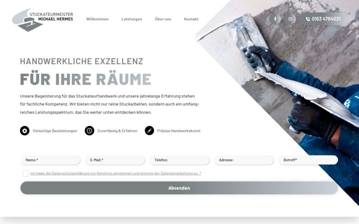 Ekraanipilt saidist hermes-stuckateurmeister.de