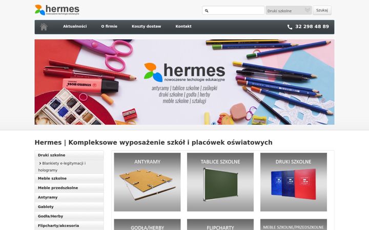 Screenshot of hermes.sosnowiec.pl