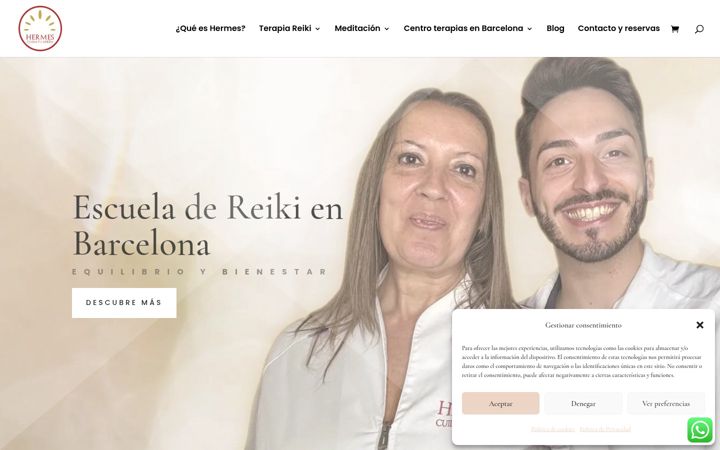 Screenshot of hermescuidatiapren.com