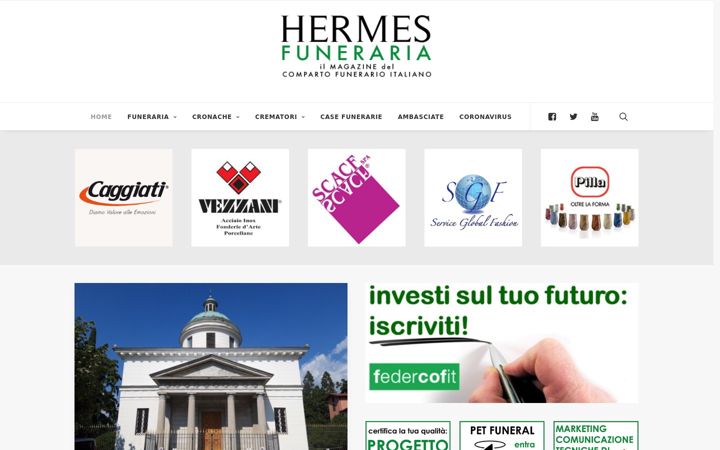 Screenshot of hermesfuneraria.eu