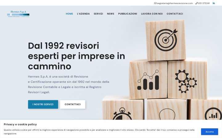 Screenshot of hermesrevisione.com