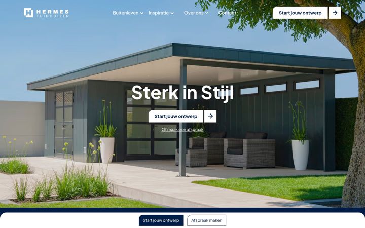 Screenshot of hermestuinhuizen.nl