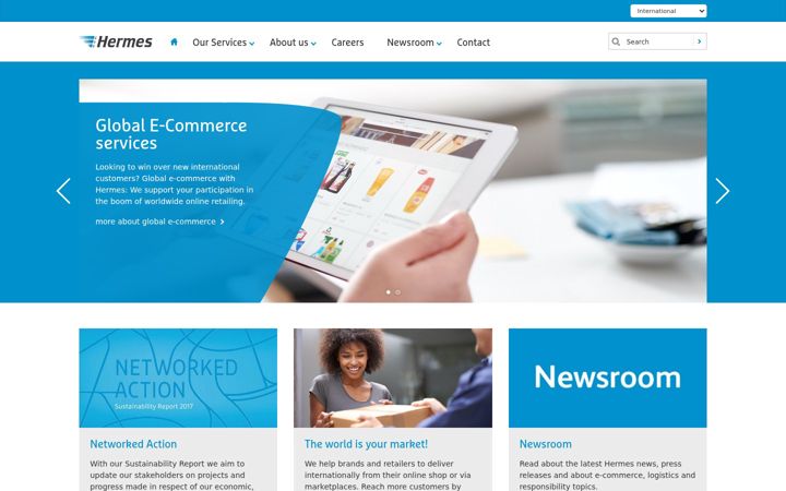 Screenshot of hermesworld.com